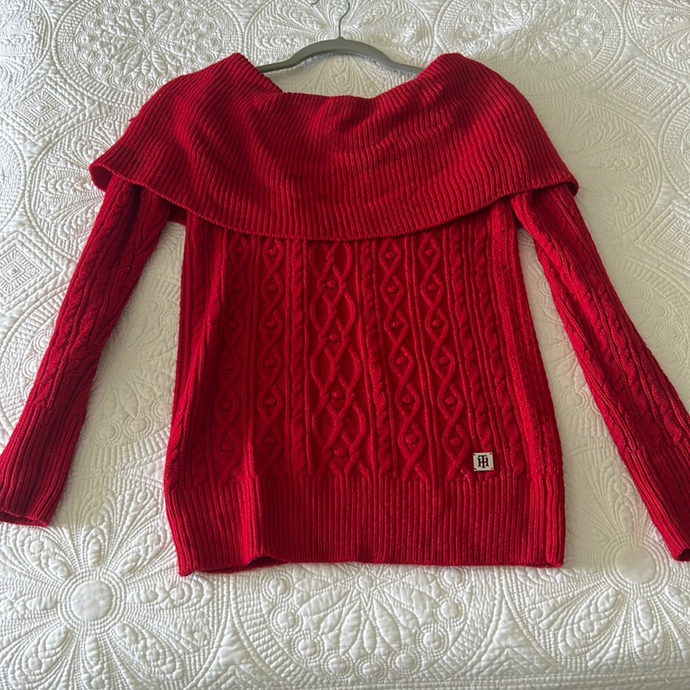 Tommy Hilfiger Knit Sweater, Red, Small